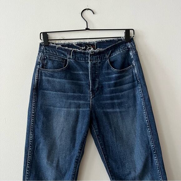 3x1 NYC Frayed Edge Shelter Slim Jeans in Tin Coo - Picture 4 of 10